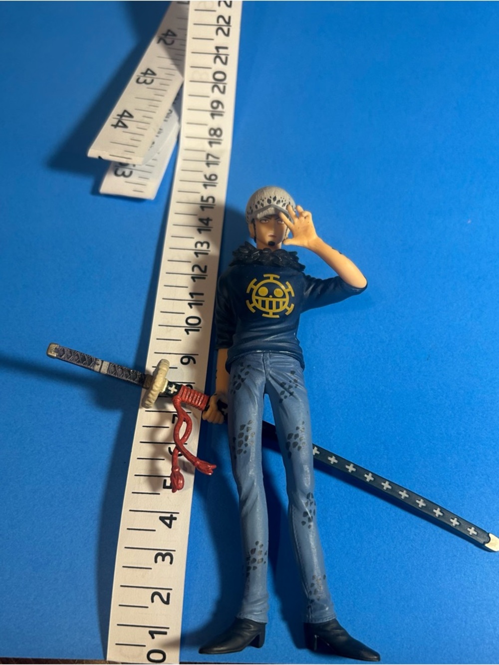 One Piece Trafalgar Law Figure - Navy & Light Blue